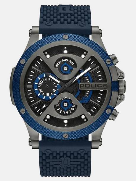 Police FW24 Quartz Black Round Dial Men's Watch / Analog Watch - For Men PLPEWJQ2110503