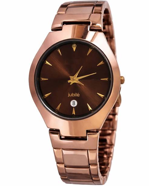 jhar art and craft Rose Gold With Date RADRG Analog Watch  - For Men & Women