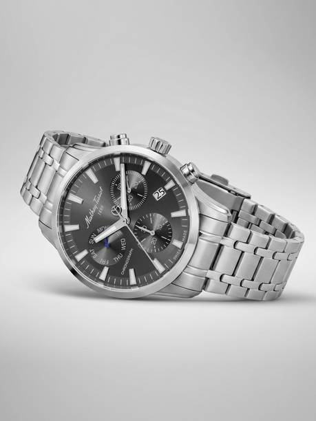 Swiss Made Quartz Grey Dial Analog Watch  - For Men H197CHAS