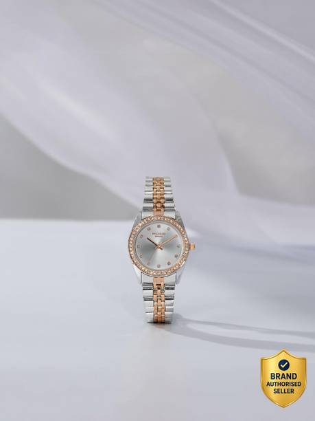Sonata Poze Bi-Metal Breeze Quartz Silver Round Dial Women's Watch Analog Watch - For Women SP80118KM01,SP80118KM01W