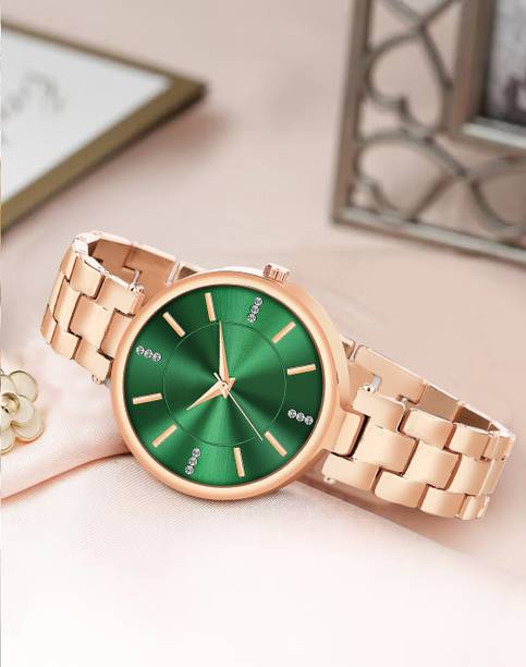 Analog Watch  - For Girls 663_FK-Green ladies