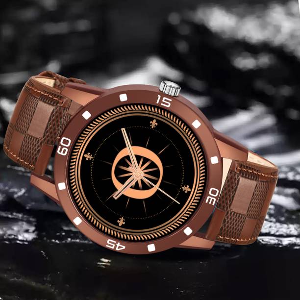 Red Robin -O--BRW-CHL-1 Alpha Heritage Collection O Brown Strap Watch for Man & Boys Analog Watch  - For Men