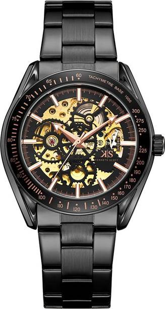 Kenneth Scott Mechanical Analog Watch - For Men K22312-BBBB