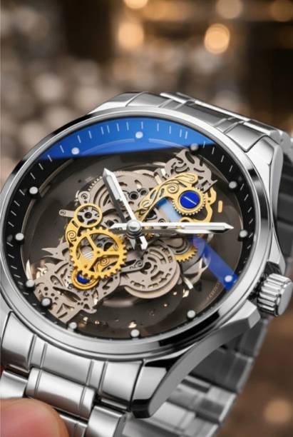 Luxury Skeleton Automatic Mechanical Watch Analog Watch  - For Men SKEL-MECH-R12