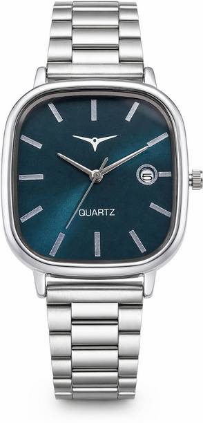 AETON NSM-26 BLACK AETON Premium Analog Watch for Men & Boys Silver Metal Strap | Date Display Analog Watch  - For Men