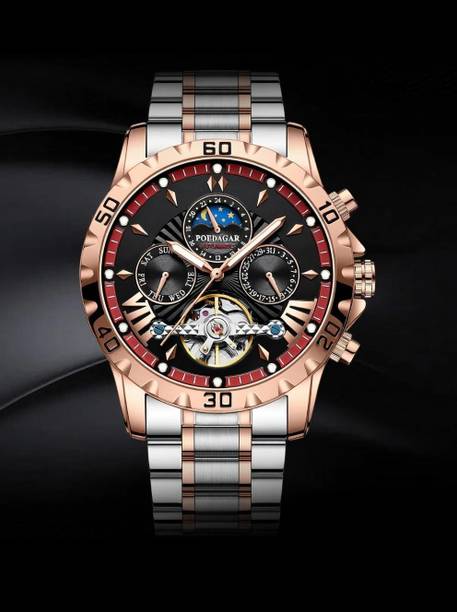 Mens Watch Automatic Mechanical Skeleton Dial Luxury Golden Wrist Watch Analog Watch  - For Men 1410