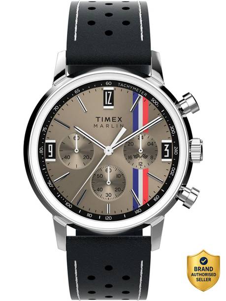 Marlin Round 40mm Tan Dial Analog Watch - For Men TW2W98900UJ
