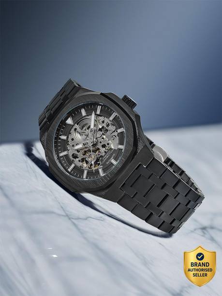 French Connection Skeleton Dial Stainless Steel Automatic Watch for Men Analog Watch - For Men FCA31BM