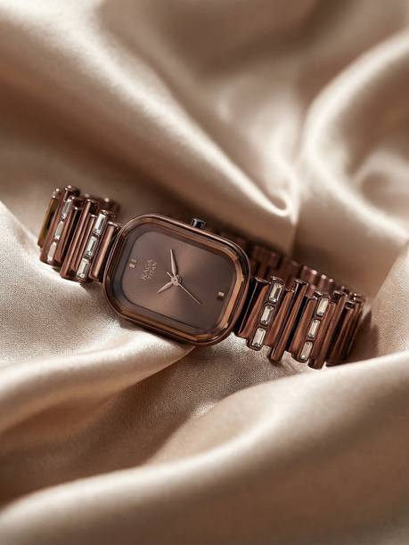 Titan Raga Love All Brown Dial Brown MetalStrap Analog Watch - For Women NT95154QM01,NU95154QM01