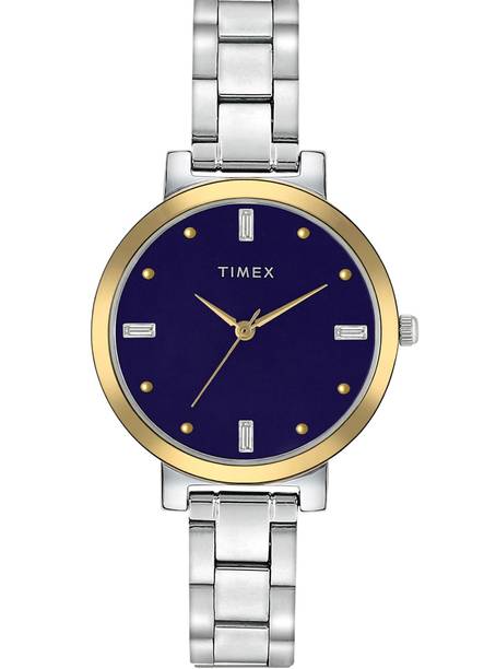 Blue Dial Stainless Steel Analog Watch - For Women TWHL41SMU12