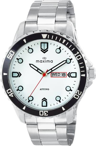 Attivo Steel Analog Watch - For Men O-68621CMGI