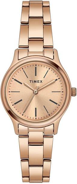 Rose Gold Dial Stainless Steel Analog Watch - For Women TWTL87SMU06