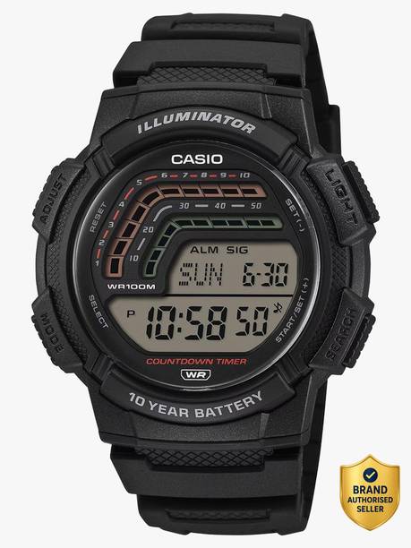 CASIO-MENS-RESIN Digital Watch - For Men A2532 (WS-1800-1AVDF)