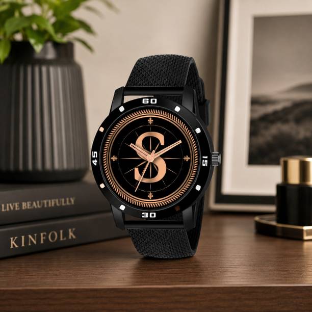Atix -S-AVO-BLK-SFR-at75 ALPHA-S-AVO-BLK-SFR-at75 Analog Watch  - For Men