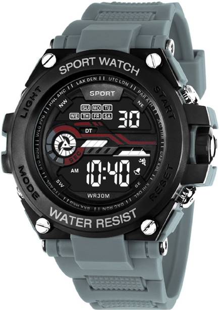 HALA 1189 Men’s Digital Sports Watch | Grey Strap | Multifunction Outdoor Wristwatch Digital Watch  - For Men