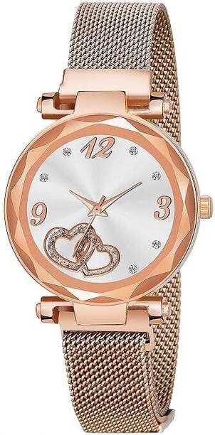pal moradiya 2 Heart Magnetic Watch 2 Heart Mg Analog Watch  - For Women