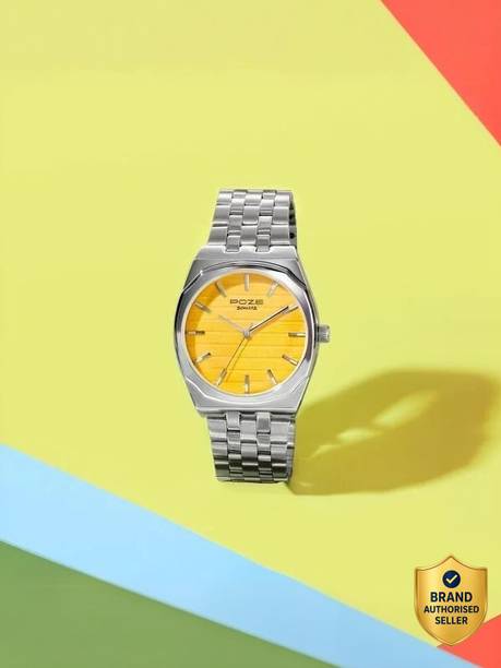 Sonata Poze Beach Pop Quartz Yellow Round Dial Men's Watch Analog Watch - For Men SP70073SM04,SP70073SM04W