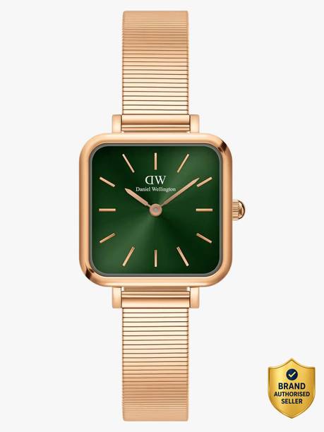 Quadro Studio Emerald 22x22mm Green Dial Analog Watch  - For Women DW00100519K