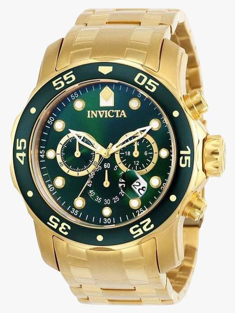 Pro Diver - Scuba Quartz Green Dial Analog Watch - For Men 0075