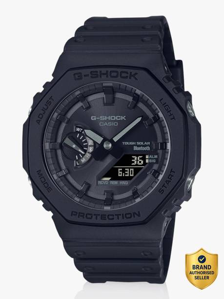 G-Shock Black Dial Resin Strap Analog-Digital Watch - For Men G1242 (GA-B2100-1A1DR)