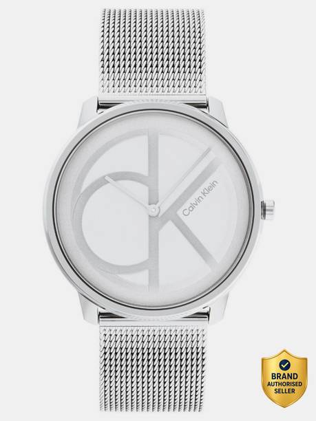 Iconic Qtz Basic Slim Silver White Round Dial Unisex / Analog Watch  - For Men & Women 25200027