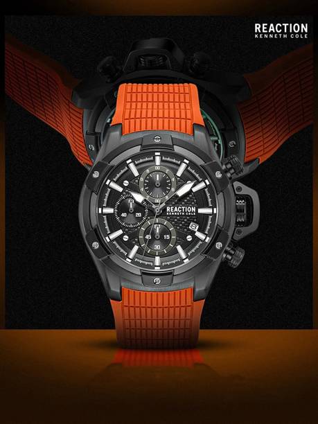 Chrono 3 Eyes Date Black Round Dial Analog Watch - For Men KRWGO0070204