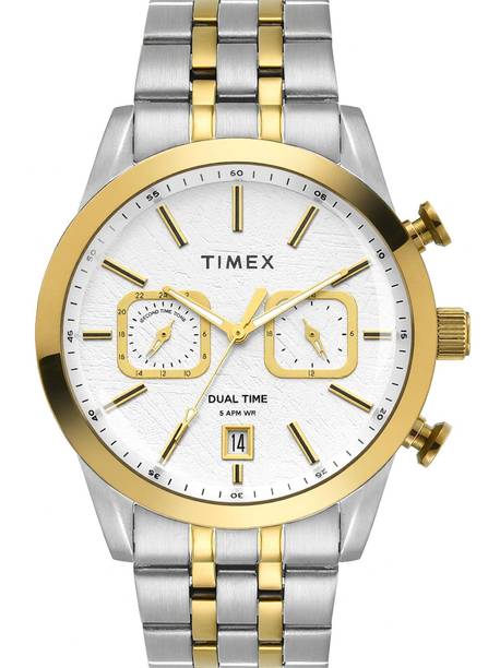 Chronograph Dual Time Silver Dial Analog Watch - For Men TWEG17609