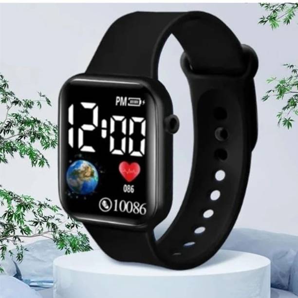 LED Digital Watch Digital Watch  - For Men & Women Display Animation On LED Screen Pack of 2 Unisex Kids