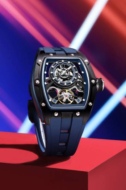 Alix AL2921 Elegant Black Bezel With Japanees Mechanical Analog Watch  - For Men