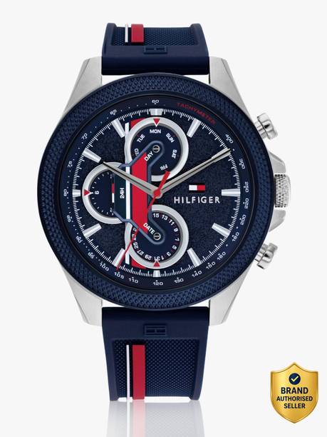 Tommy Hilfiger Multifunction Blue Dial Blue Silicone Strap Analog Watch  - For Men TH1792083,NTTH1792083,NTTH1792083W