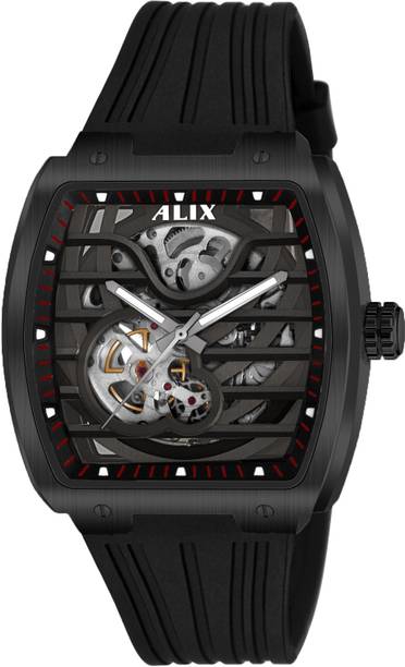 Alix AL2915 Stainelss Steel Black Round Dial Analog Watch  - For Men