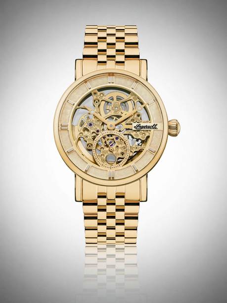 Automatic Gold Skeleton Dial With Lifetime Warranty Analog Watch - For Men I00408