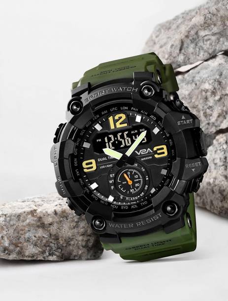 Analog-Digital Watch - For Men Premium Stylish Trendy Chronograph Countdown Sports Casual Waterproof Big Dial Alarm Calendar
