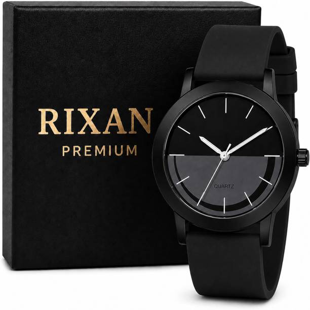 Designer Black Analog Watch for Men | Everyday Casual Wrist Watch | Analog Watch  - For Men RXN-BLK01