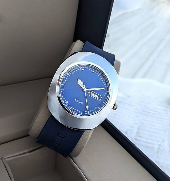 NESTER Men & Boys Wrist Watch | Day & Date | Silicone Strap |Daily Wear Timepiece Analog Watch  - For Men