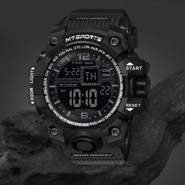 TacticalElite Digital Watch - For Men MNT-8010-BLACK
