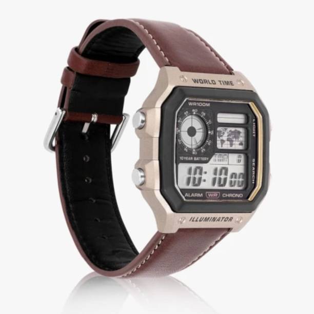 Trendy Small Square Dial Unisex Multifunction Sports Digital Watch Digital Watch - For Men & Women Watch for men