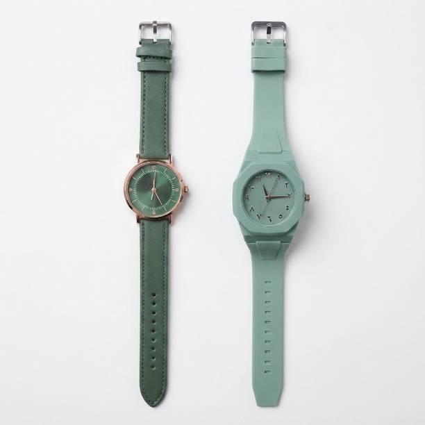 Couple Watch Combo Set of 2 Analog Watch  - For Couple couple aura + re sage
