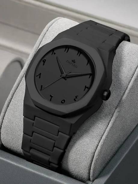 Black Aura Premium Arabic Dial Analog Timepiece – Party, Wedding & Formal Wear Analog Watch  - For Men Arabic Black 01