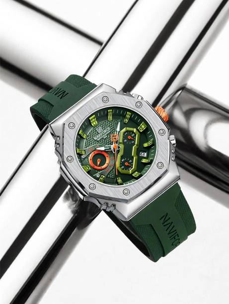 Sport Quartz Chronograph Waterproof Silicone Strap Luminous Date Wristwatch Analog Watch - For Men 8035G perfectly unique design