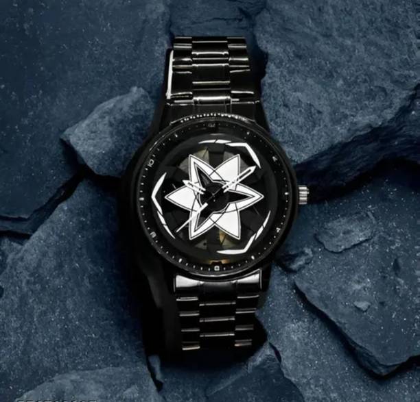 HUNTER HAWK Spinner Dial Whte Leisure Style TS-081 Star Spinner Dial Rotating Analog Watch Analog Watch  - For Boys