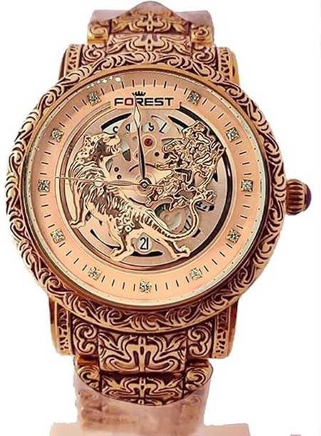 FOREST PWR-4 FOREST Luxury UNISEX WATCH FOR MEN GOLDEN WATCH Analog Watch  - For Men