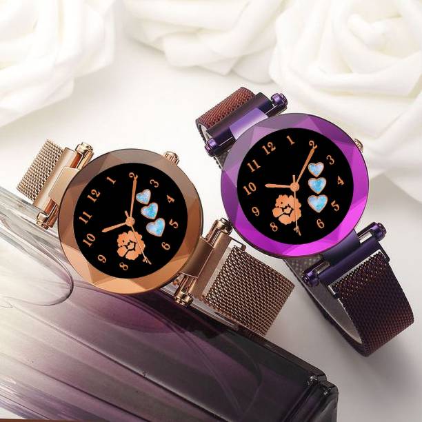 ILOZ 421kgl Luxury New Classic Magnet Watches Sky Women Quartz Analog Watch for Women Analog Watch  - For Girls