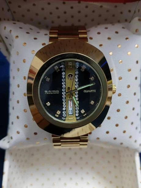 QUANTEX Stainless Stee GLOWME Analog Watch – Timeless Elegance in Gold Analog Watch  - For Men