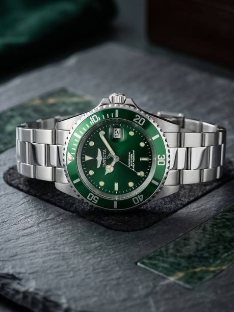 Pro Diver Quartz Green Dial Analog Watch - For Men 47355
