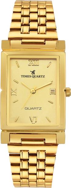 Timesquartz Quartz Original Gold Plated Day &amp; Date Functioning Watch for Boys Analog Watch Classic Analog Watch  - For Men