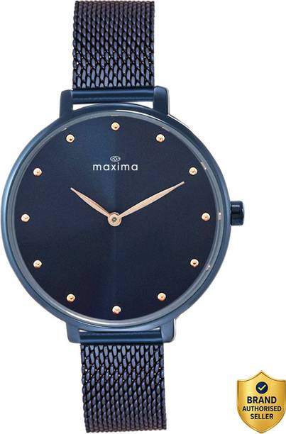 Attivo Blue Dial Two Hands Fashion Timepiece Elegant Design Analog Watch - For Women O-63880CMLG