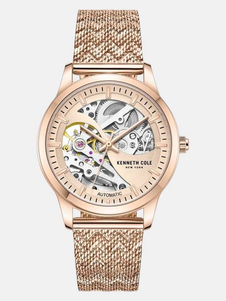 Kenneth Cole Automatic Rose Gold Dial Rose Gold Stainless Steel Strap Analog Watch - For Women KCWLL2235702LD,NTKCWLL2235702LD