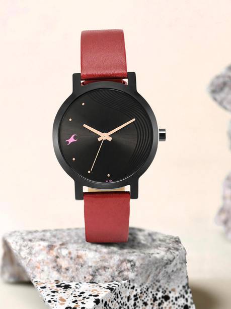 Alpha Black Dial Analog Watch - For Women NT6222NL02