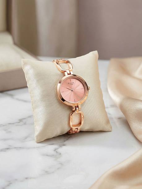 Titan Raga Rose Gold Dial Rose Gold Metal Strap Analog Watch - For Women NT2656WM01,95014WM01,2656WM01,NU2656WM01,NU2725WM01
